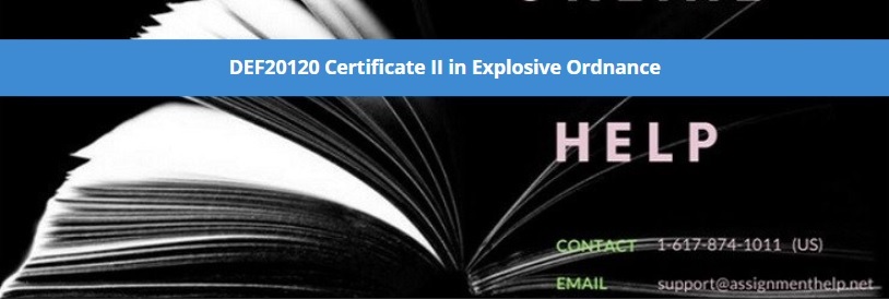 DEF20120 Certificate II in Explosive Ordnance