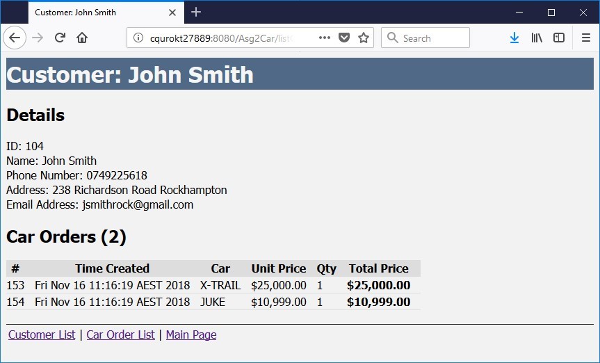 Demonstration of the Functionality of the e-Business System of Assignment 2 Image 29