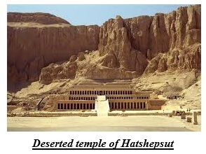 Deserted temple of Hatshepsut