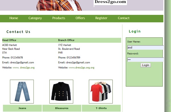 Dress2Go E-Commerce Website img24