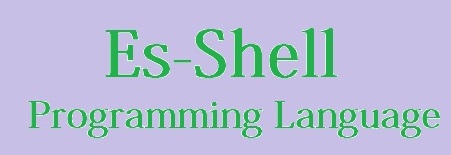 es shell programming help