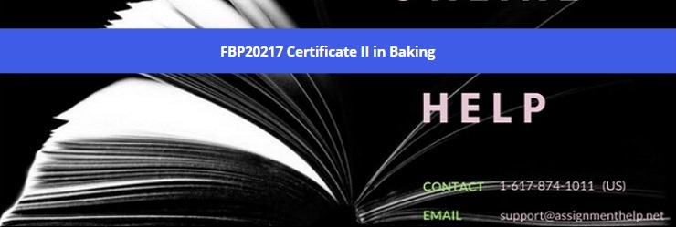 FBP20217 Certificate II in Baking