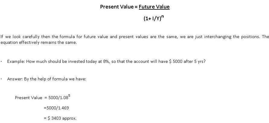 present value of a single sum