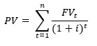 Time Value of Money formula