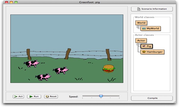 greenfoot programming environment