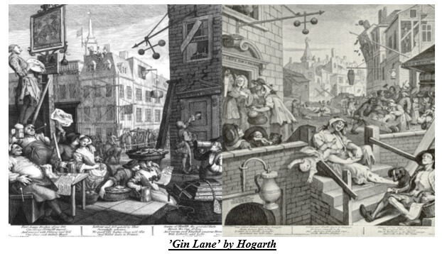 Gin Lane by Hogarth
