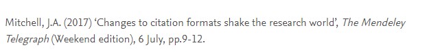 Harvard Referencing newspaper Citation