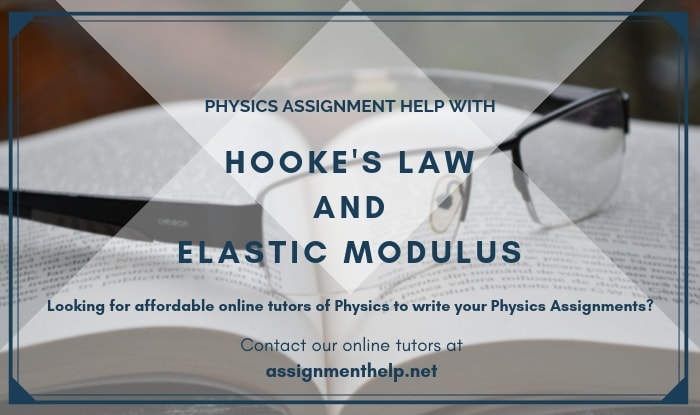 hooke law and elastic modulus Assignment Help