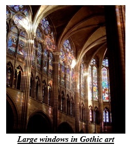 Large windows in Gothic art
