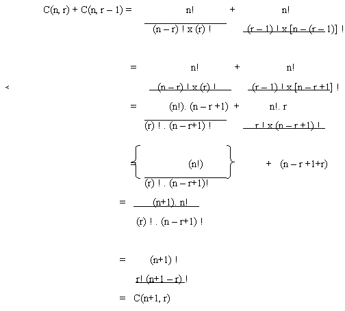 combination of n different objects