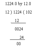 division by a decimal number