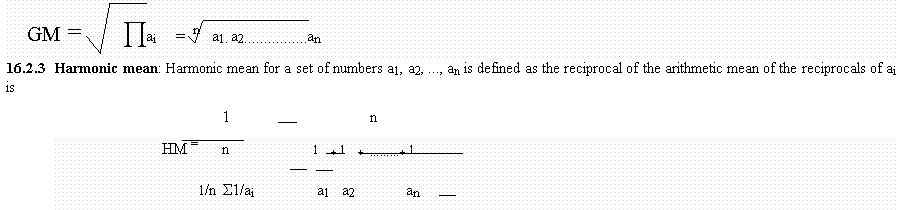 Geometric mean