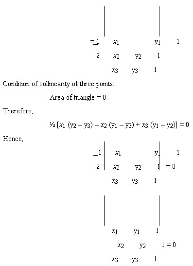 applications of determinants