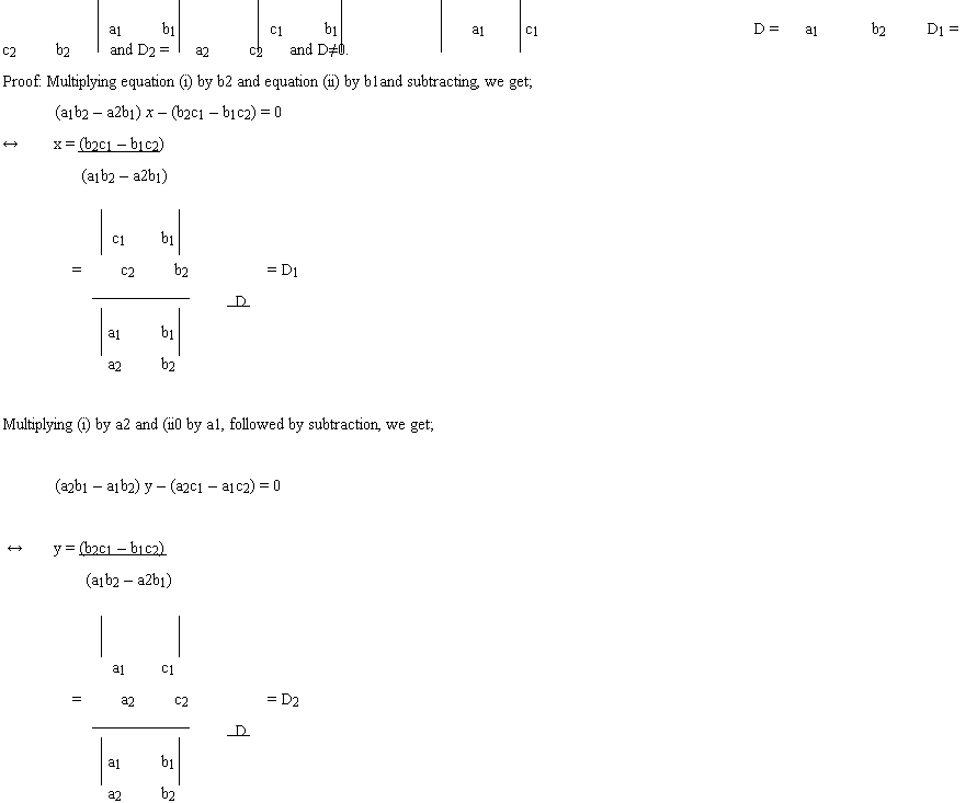 solving system of linear equation