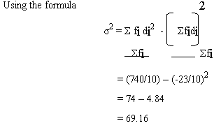 variance and standard deviation