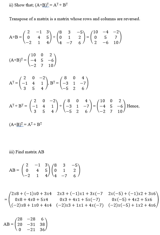 Matrices Assignment Image 2