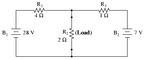 Norton theorem example circuit