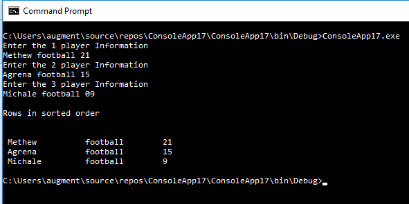 Write a C# program that allows you to produce a table of values