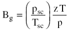 gas formation volume factor