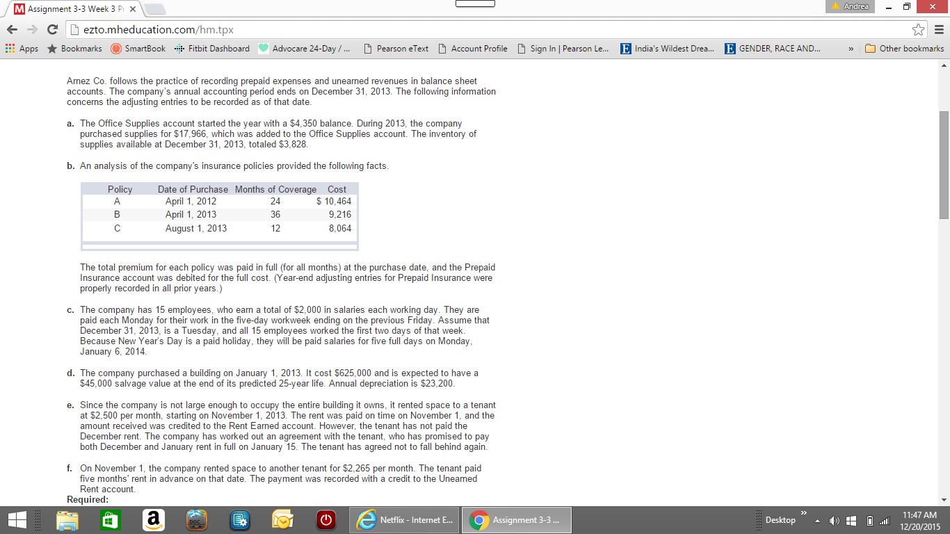 Practice of recording prepaid expenses and unearned revenues Image 1