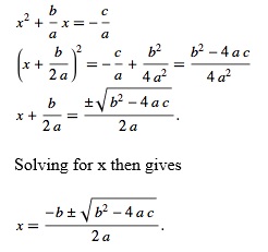 quadratic formula