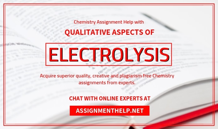Qualitative Aspects Of Electrolysis Assignment Help