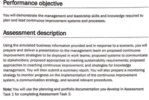 BSBMGT516 assessment task 1 Image 1