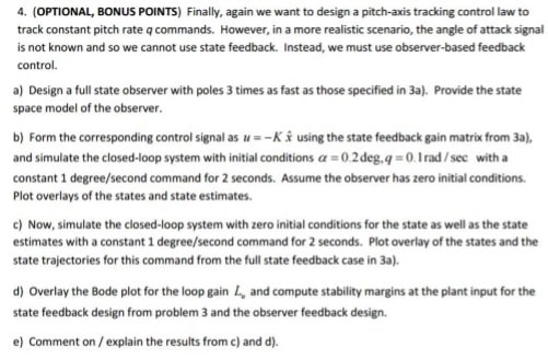 Design of a pitch axis flight control system Image 3