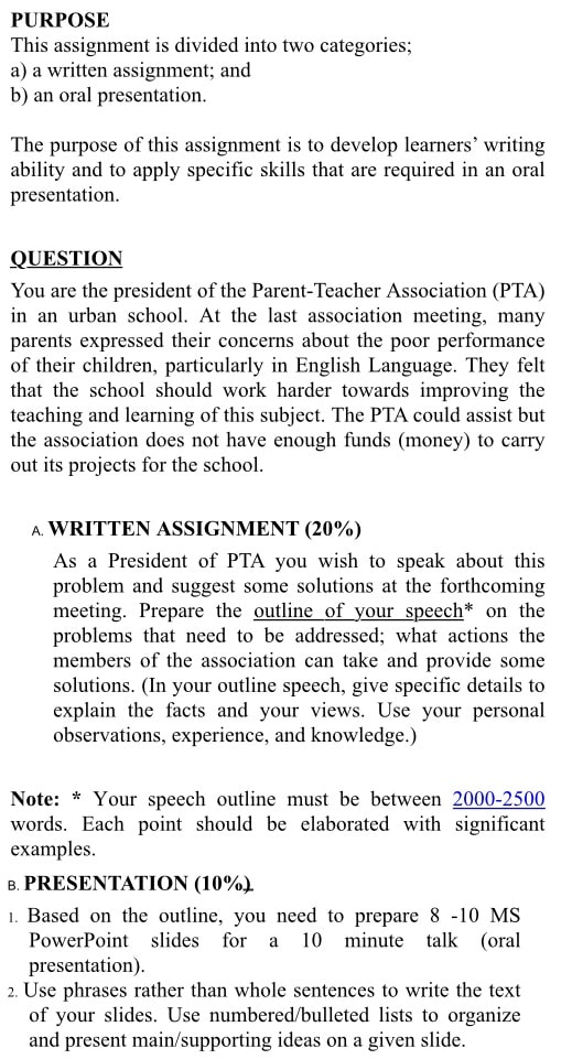 Develop learners writing ability