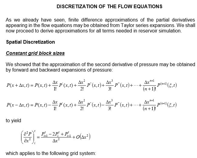 Discretization of the flow equations Image 1