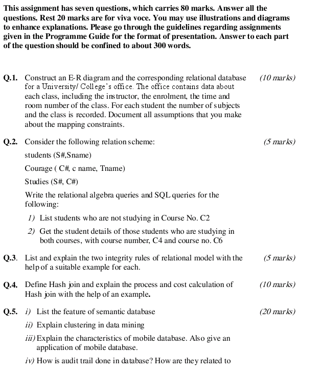 MCS 043 advanced database management systems image 1