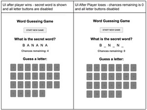 Word Guessing Game Using HTML, CSS And JavaScript User Interface Image 4
