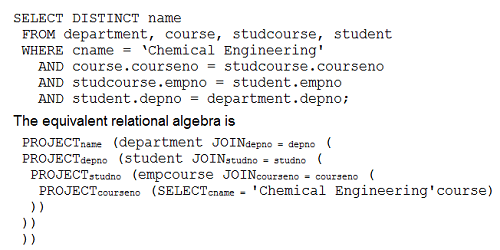 Relational Algebra Assignment Help