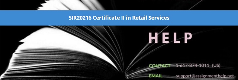 SIR20216 Certificate II in Retail Services
