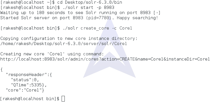 Creating Core in Solr