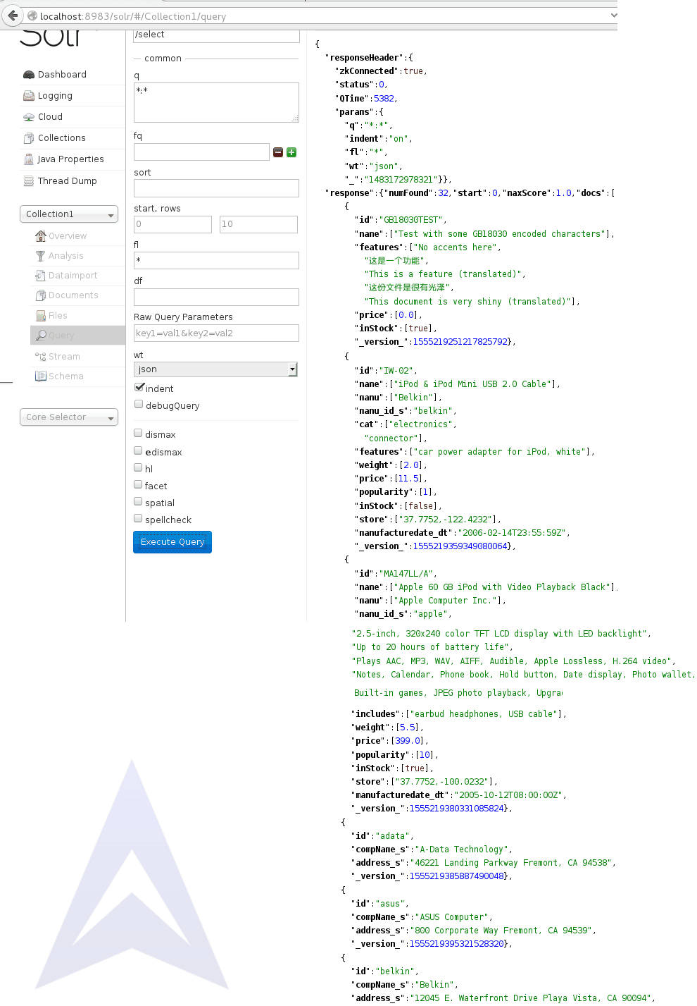 solr collection query