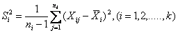 bartletts test for homogeneity