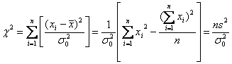 chi square test for population variance