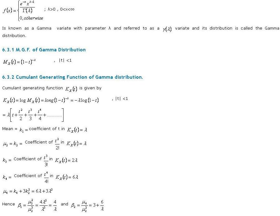 gamma distribution