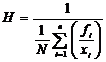 harmonic mean