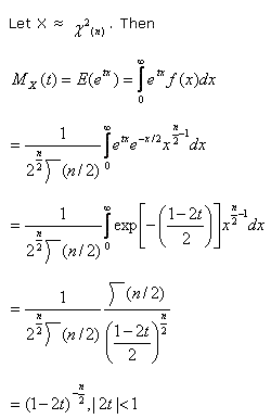 moment generating function