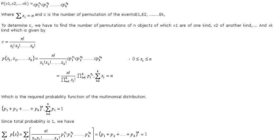 multinomial distribution