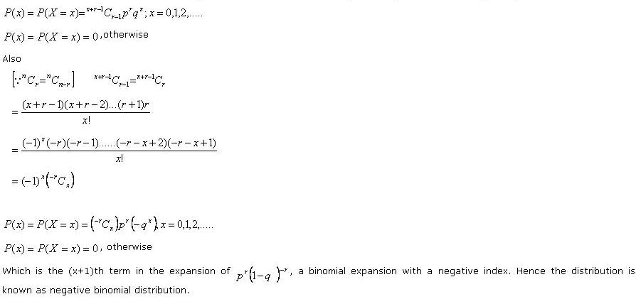 negative binomial distribution