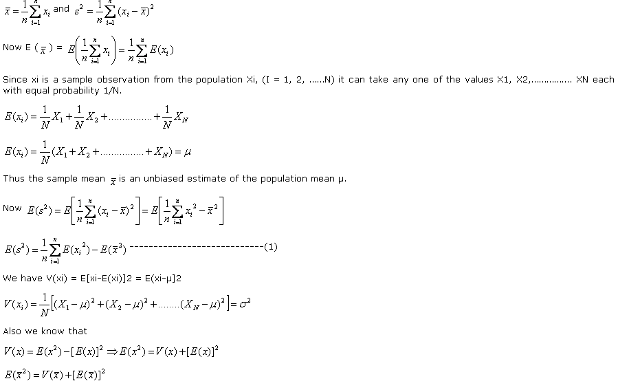 sampling of variables