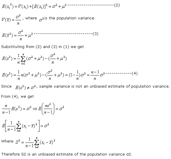 sampling of variables In particular