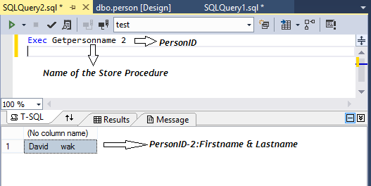 SQL Store Procedure Example